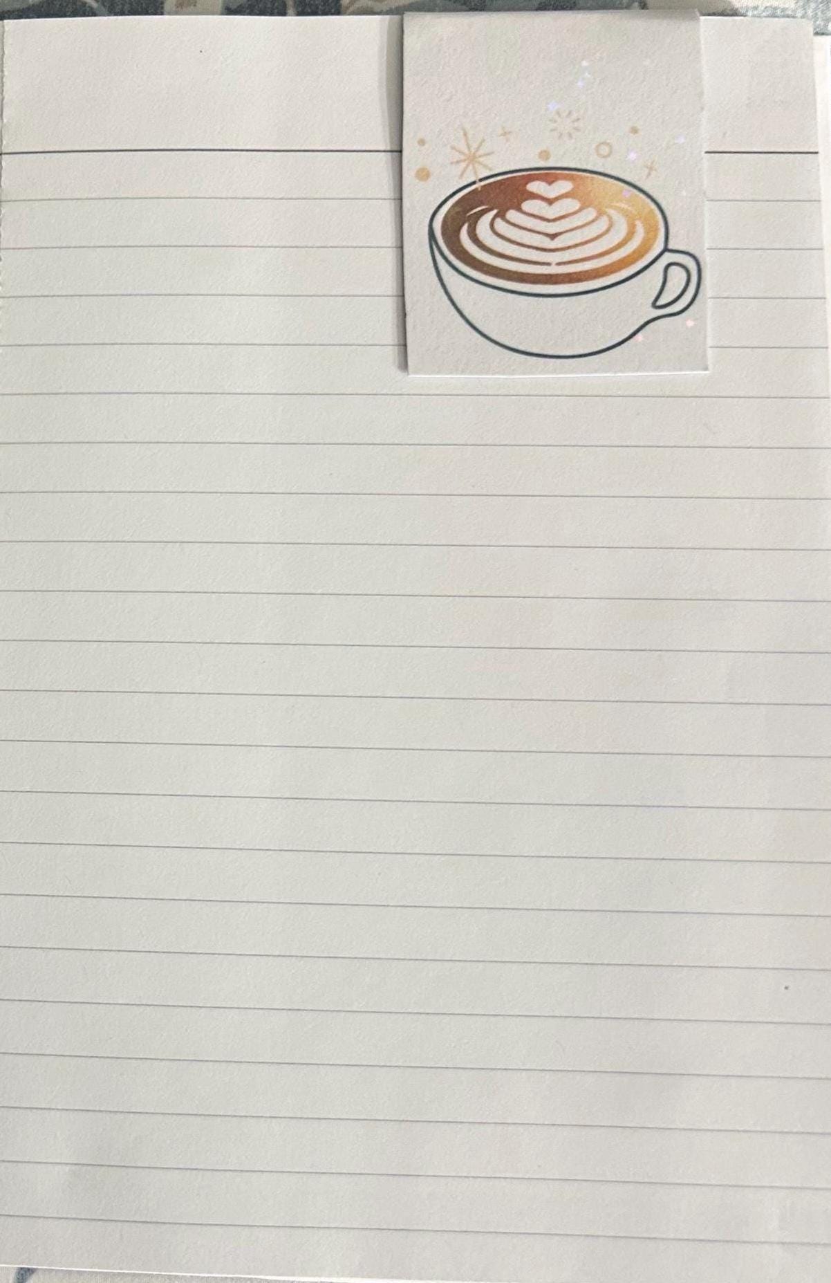 Holographic Latte Magnetic Bookmarks (Set of 3) | Coffee Bookmark | Book Lover Gift