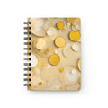 Gold Abstract Watercolor Circles Spiral Bound Journal