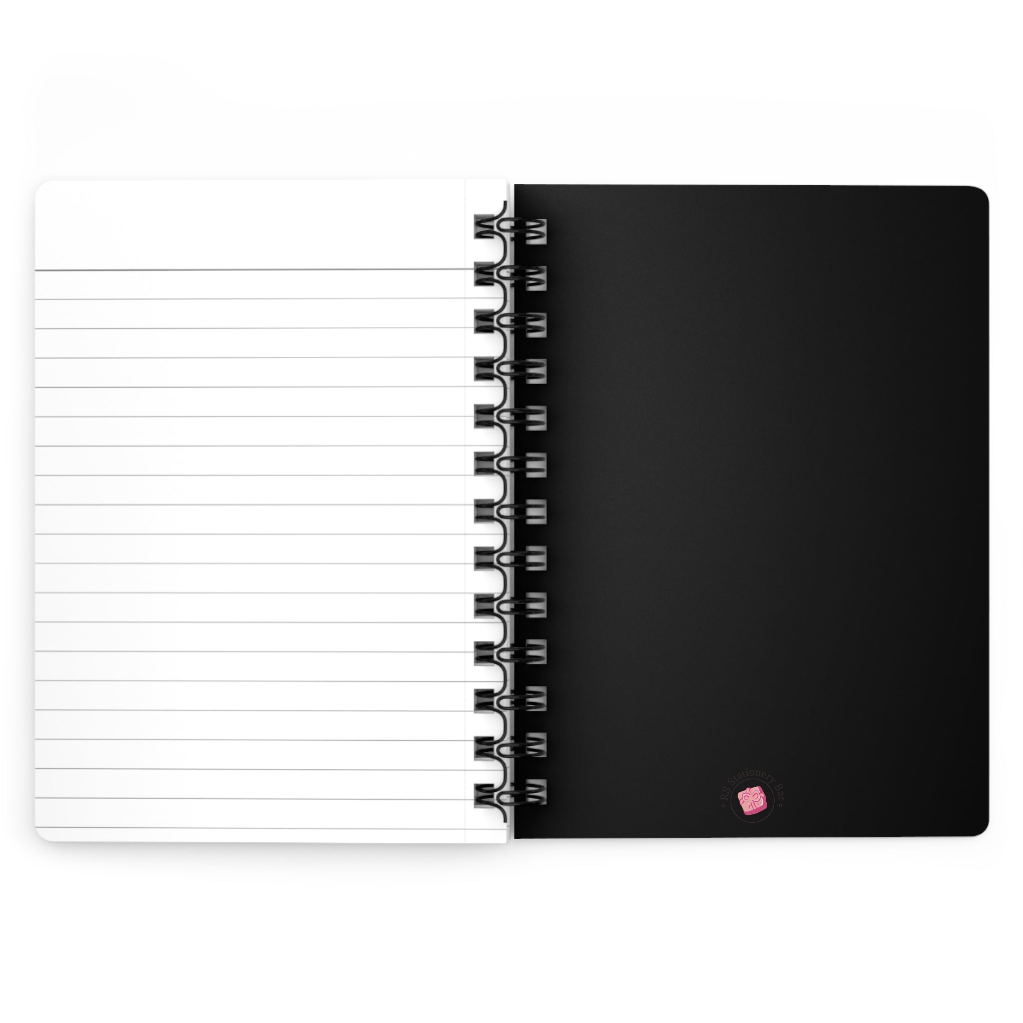 Black Leopard Cheetah Animal Print Notebook
