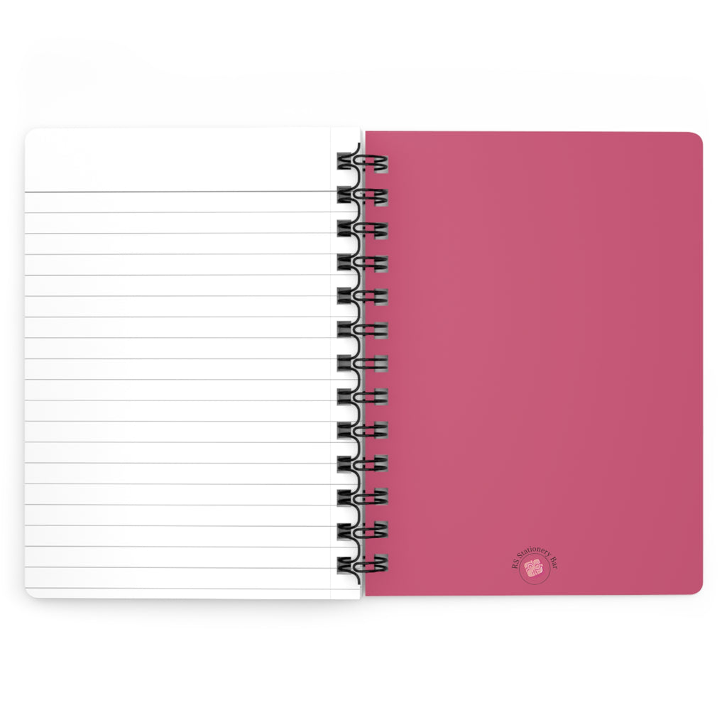 Floral Cotton Candy Petals Luxe Glitter Notebook