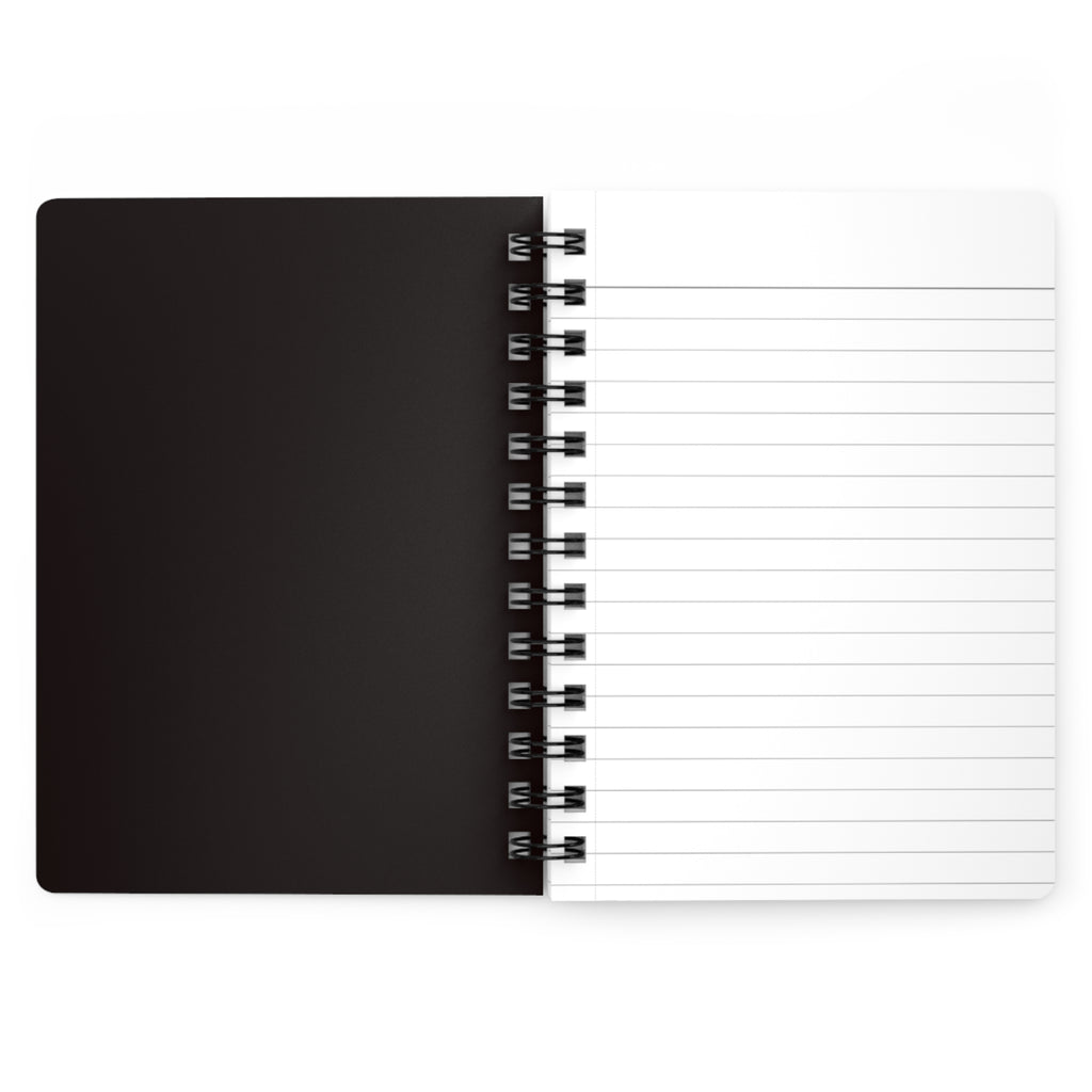 Black Spiral Journal — Minimalist Black Notebook
