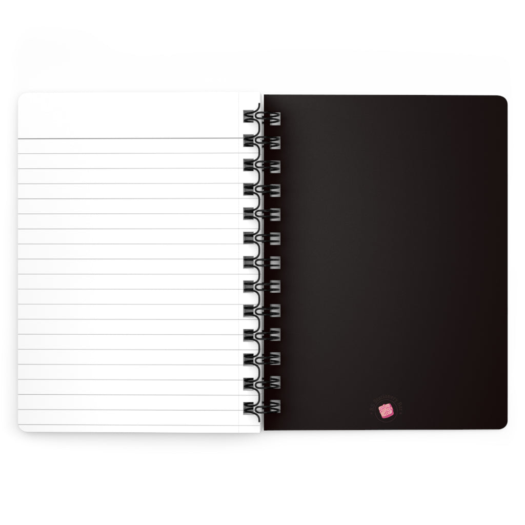 Black Spiral Journal — Minimalist Black Notebook