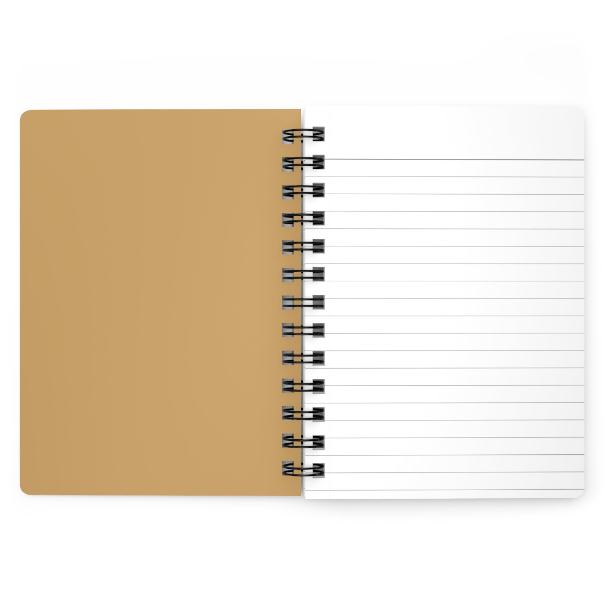 Blue Gold Personalized Abstract Watercolor Circles Spiral Bound