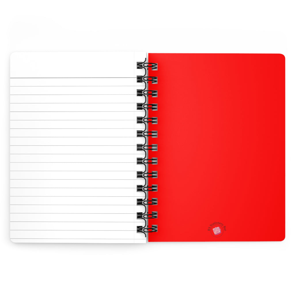 Red Spiral Bound Journal — Classic Red Spiral Notebook