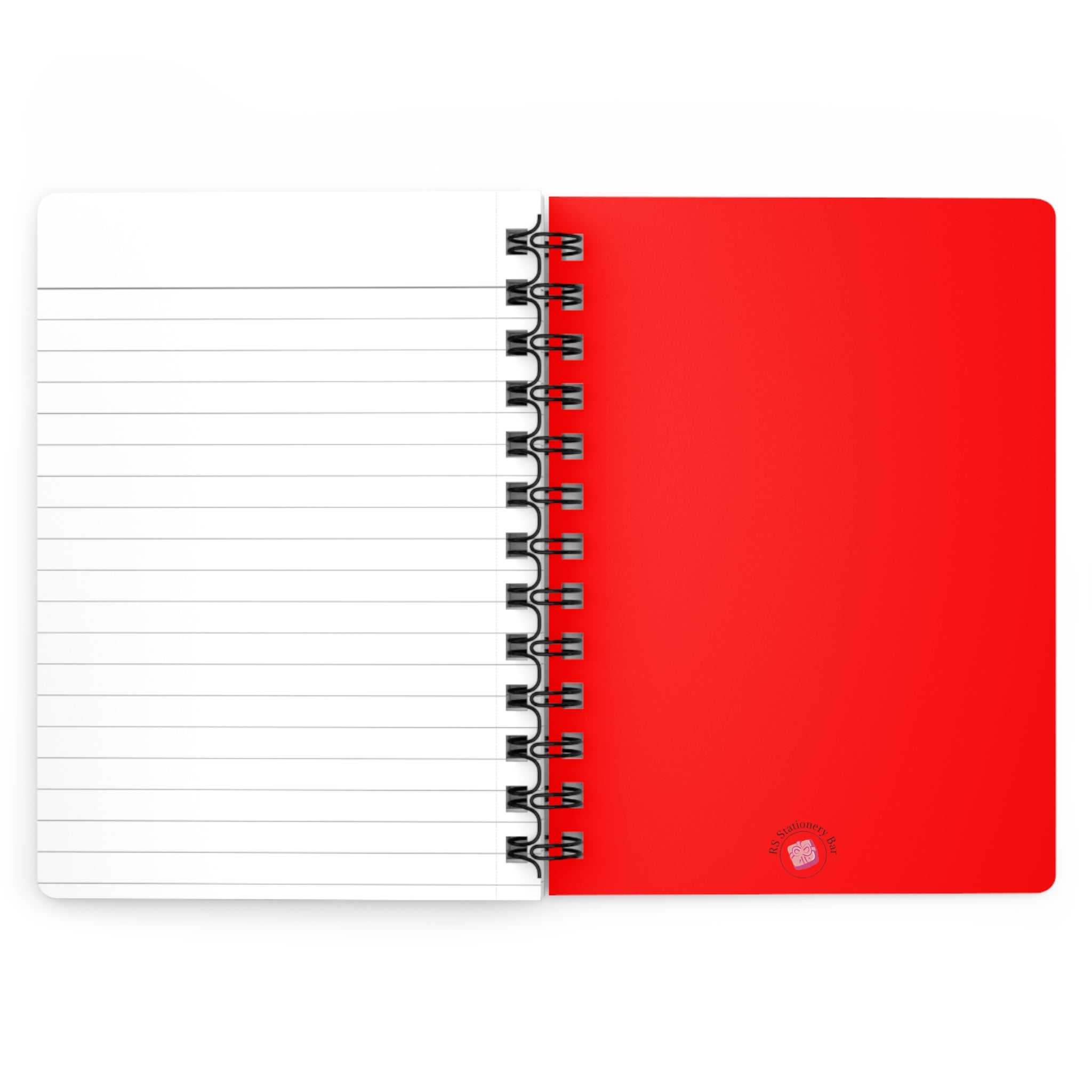 Red Spiral Bound Journal — Classic Red Spiral Notebook
