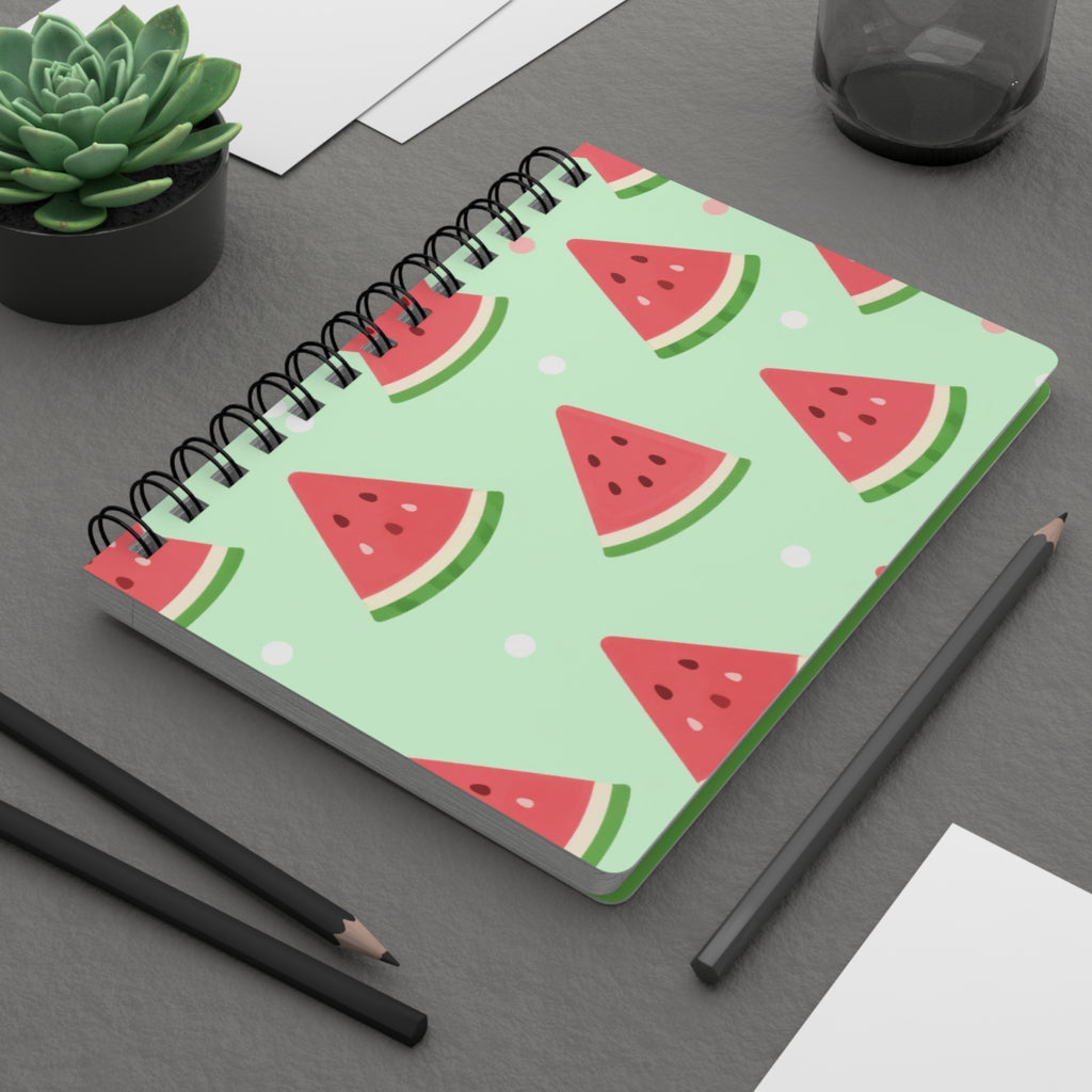 Watermelon Fruit-Inspired Luxe Notebook Set