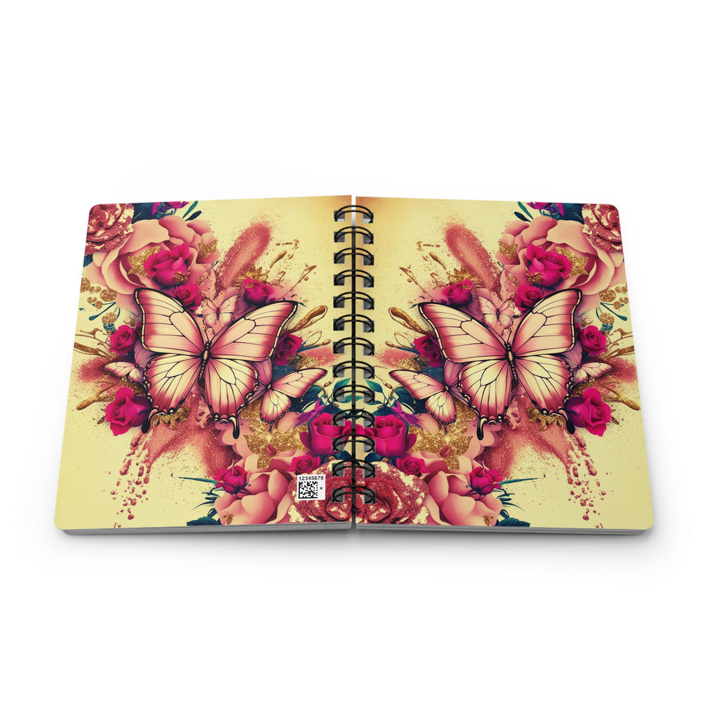 Luxe Sunshine Butterfly Notebook | Vibrant Glitter Butterfly Journal