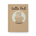 Cafe Latte First Notebook for Writing, Gift for Baristas, Cute Stationery, Journal for Coffee Lovers, Journal for Latte Lovers