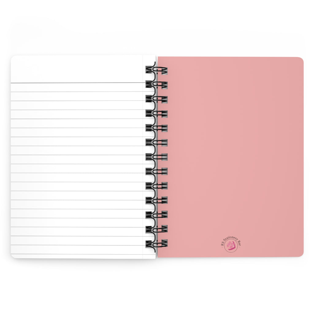Cotton Candy Luxe Glitter Notebook – 3 Bloom Floral Design