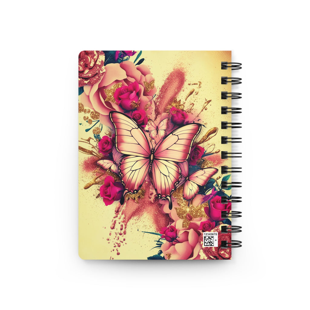 Luxe Sunshine Butterfly Notebook | Vibrant Glitter Butterfly Journal