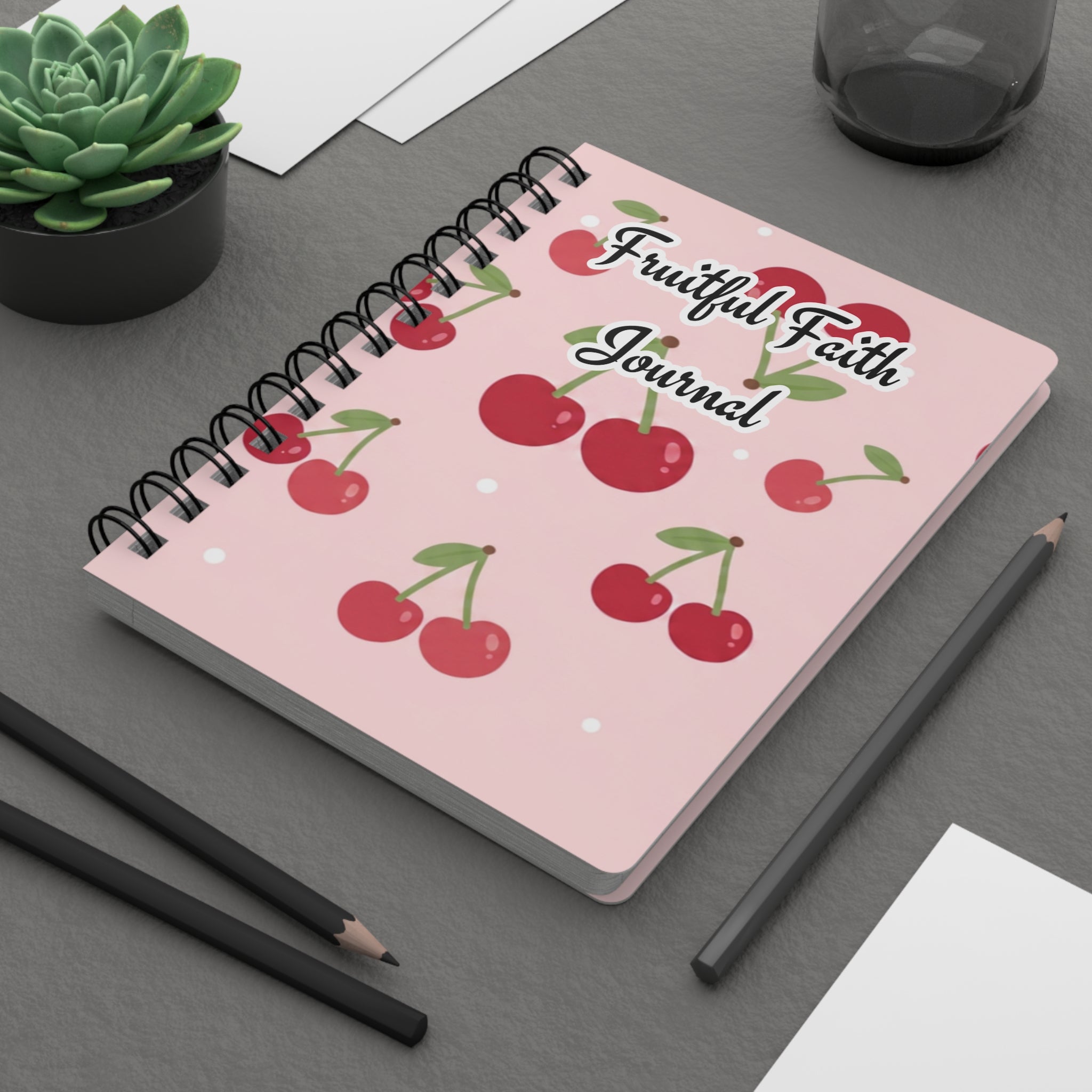 Cherry Pastel Fruitful Faith Journal