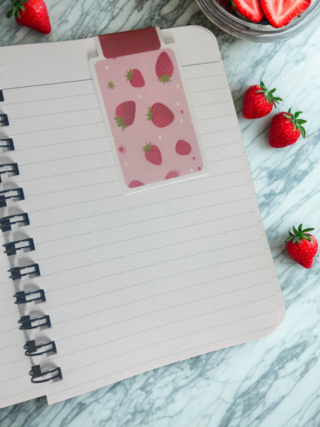 Strawberry Fruit-Inspired Luxe Notebook Set