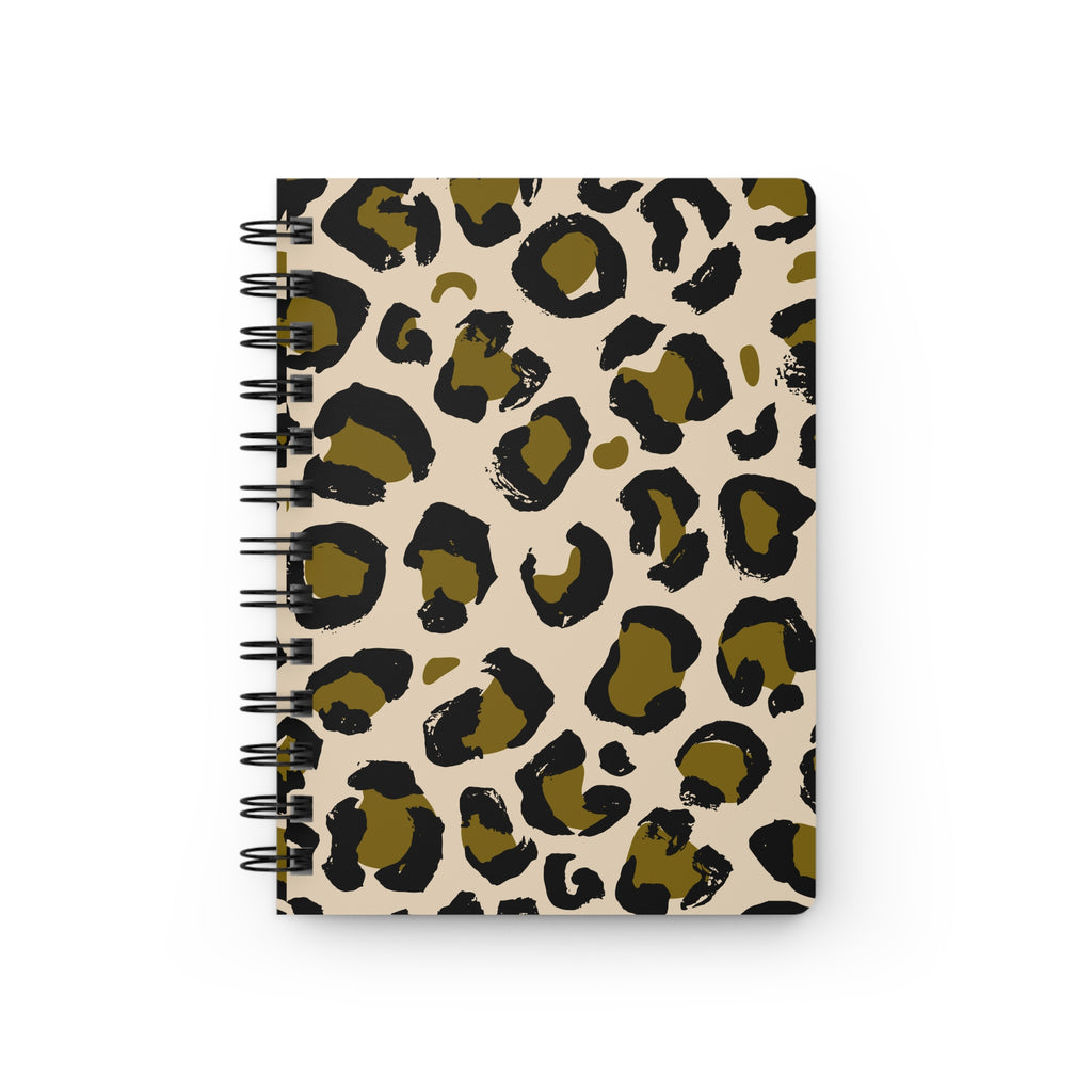 Gold Leopard Cheetah Animal Print Notebook