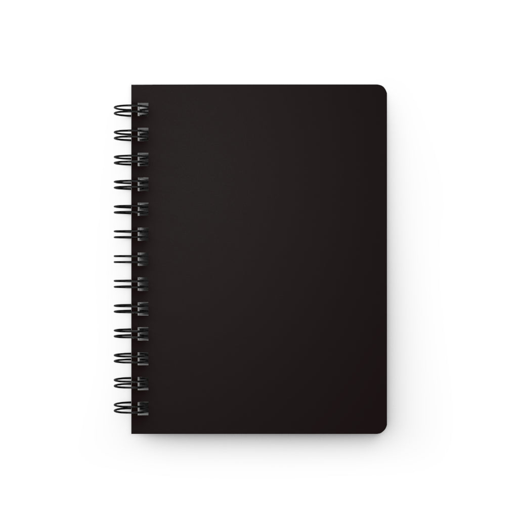 Black Spiral Journal — Minimalist Black Notebook