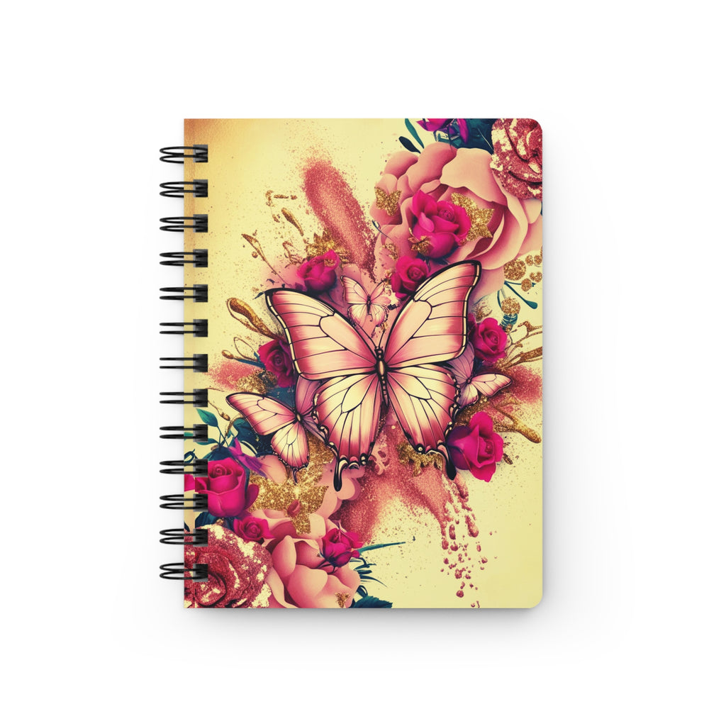 Luxe Sunshine Butterfly Notebook | Vibrant Glitter Butterfly Journal