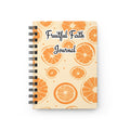 Pastel Orange Fruitful Faith Spiral Bound Journal