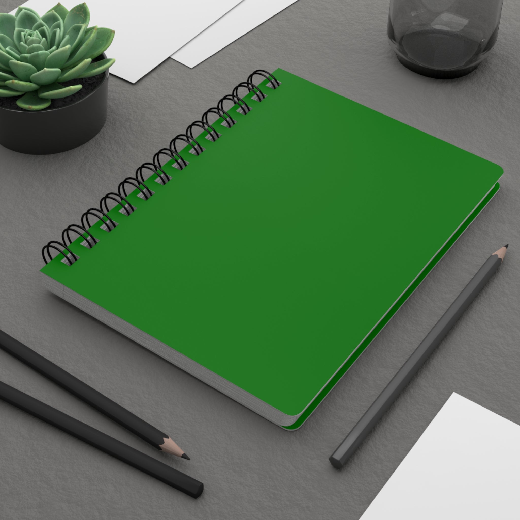 Green Spiral Bound Journal — Eco-Inspired Spiral Notebook
