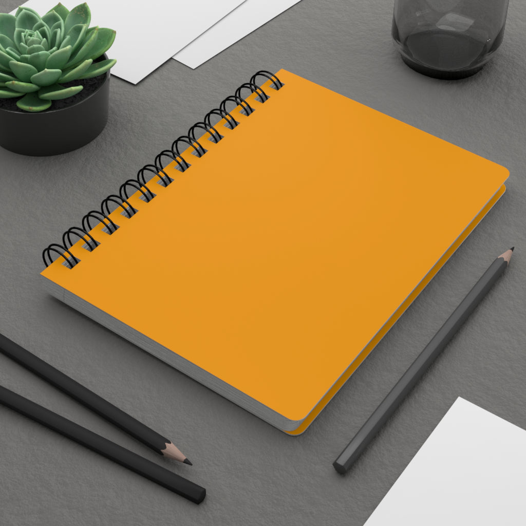 Orange Spiral Notebook — Spiral Bound Journal