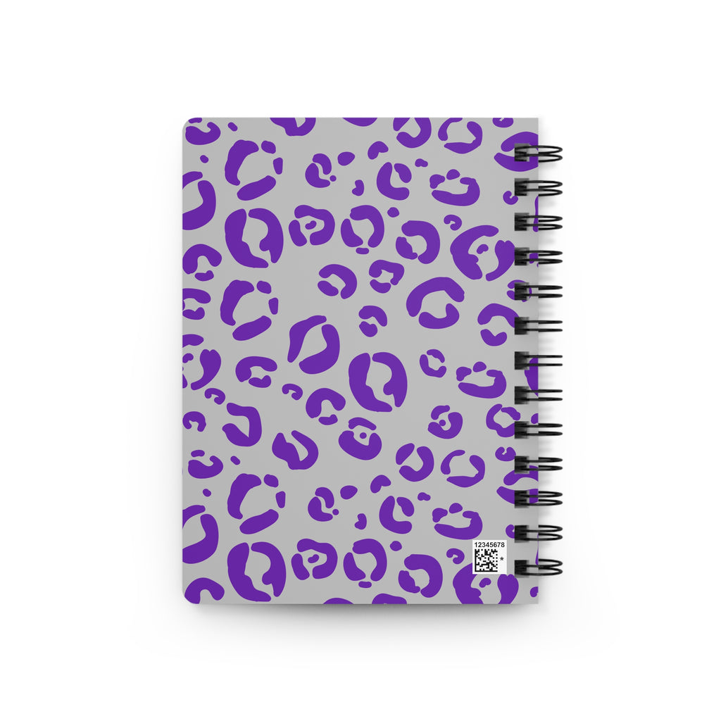 Purple - Leopard Cheetah Animal Print Notebook