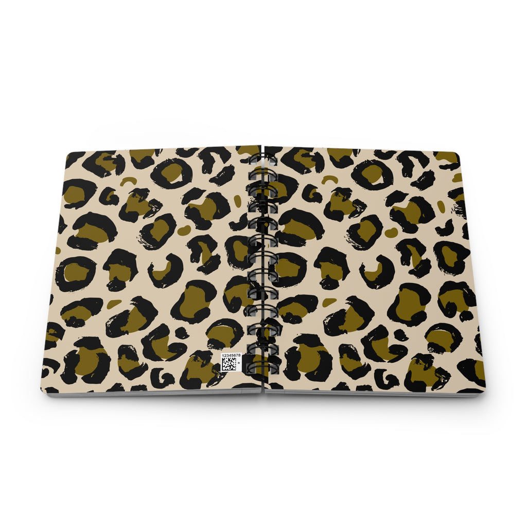Gold Leopard Cheetah Animal Print Notebook