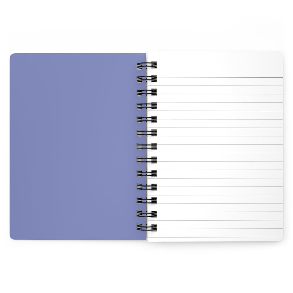 Purple Glitter Butterfly Spiral Bound Journal — Luxe Floral Notebook