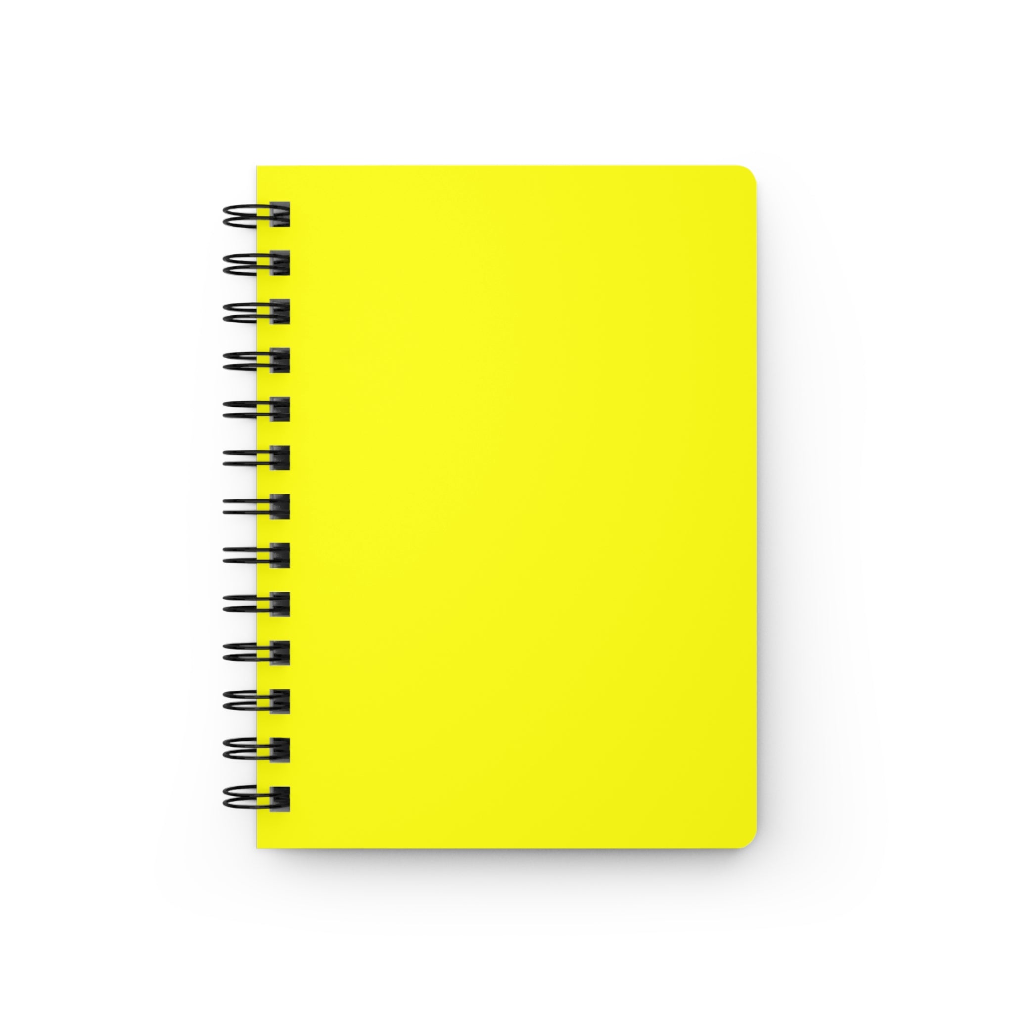 Yellow Spiral Bound Journal — Bright Spiral Notebook