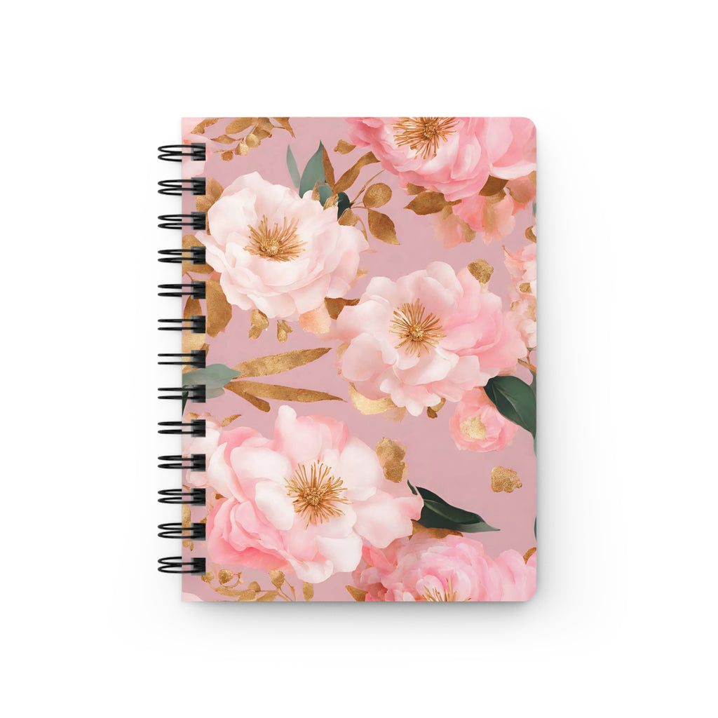 Pink Blooms Floral Notebook | Spring Journal | Colorful Botanical Stationery Gift
