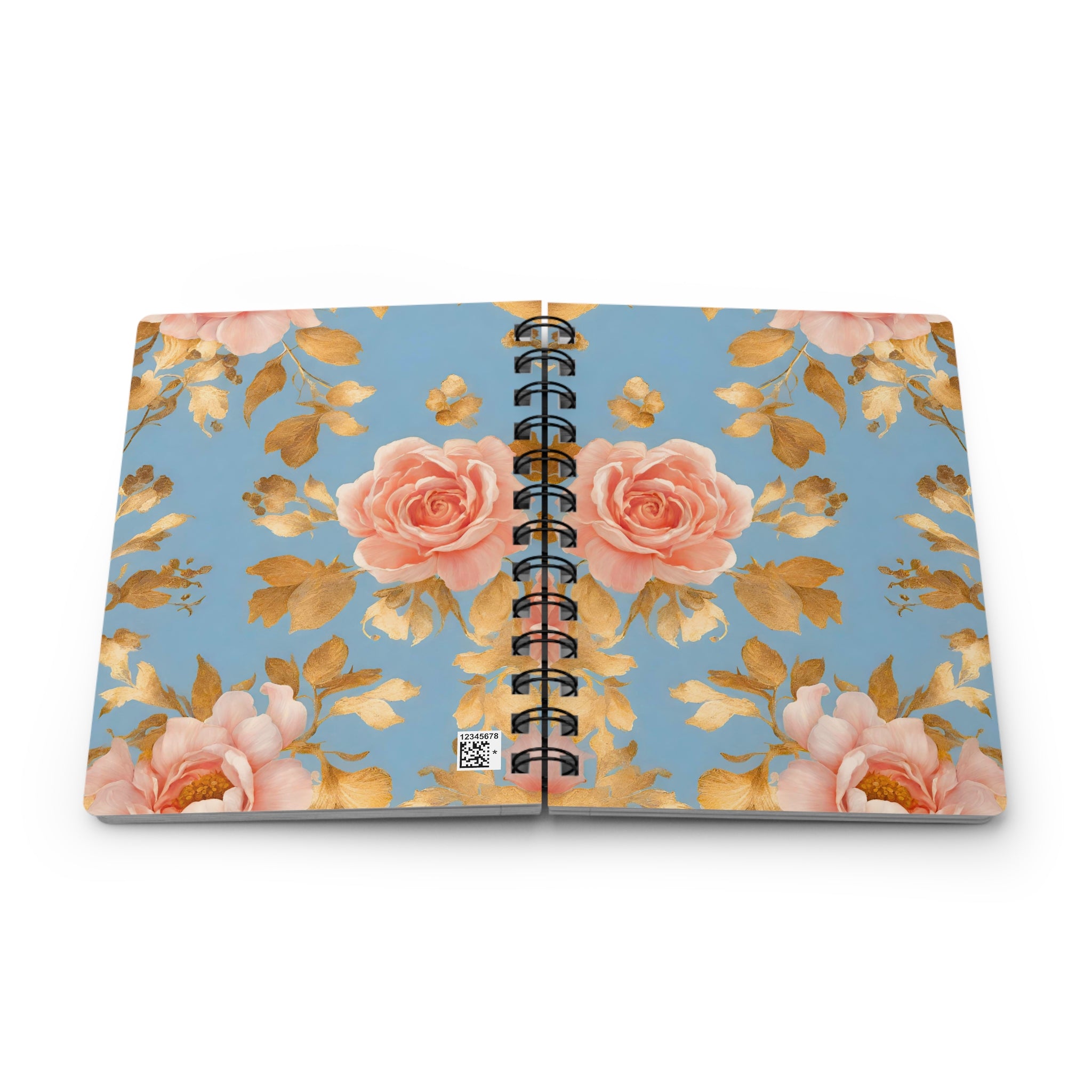Peach Bloom Floral Notebook | Spring Journal | Colorful Botanical Stationery Gift