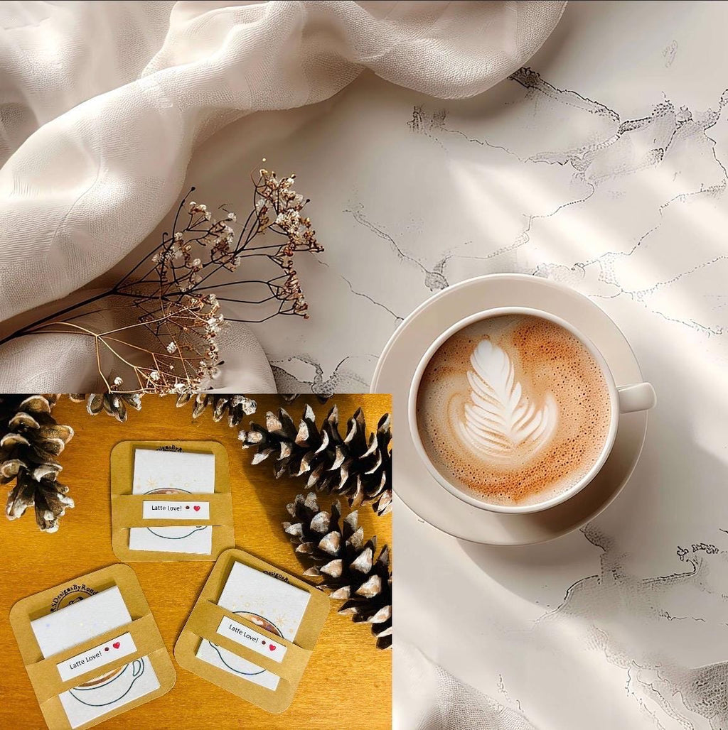 Holographic Latte Magnetic Bookmarks (Set of 3) | Coffee Bookmark | Book Lover Gift