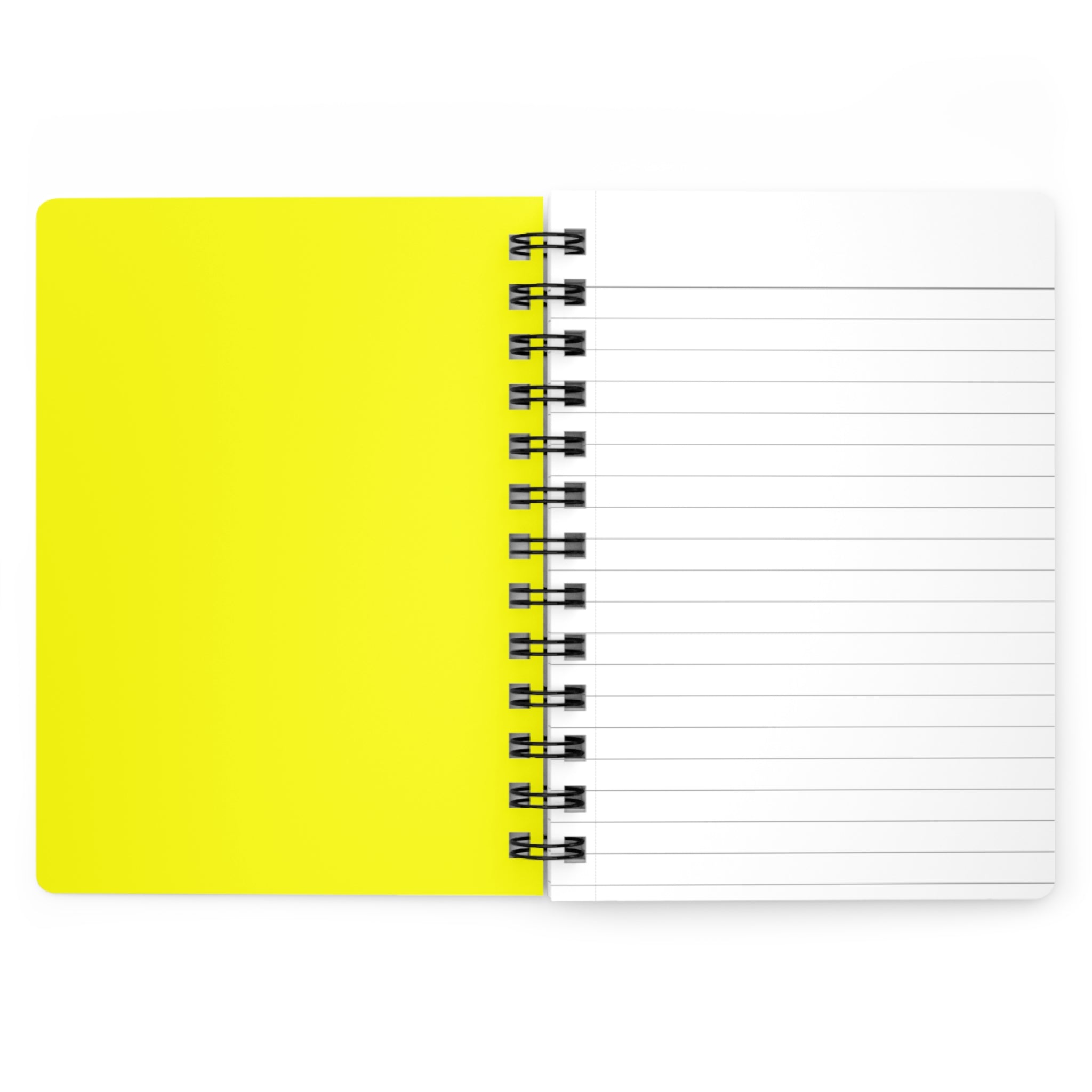 Yellow Spiral Bound Journal — Bright Spiral Notebook