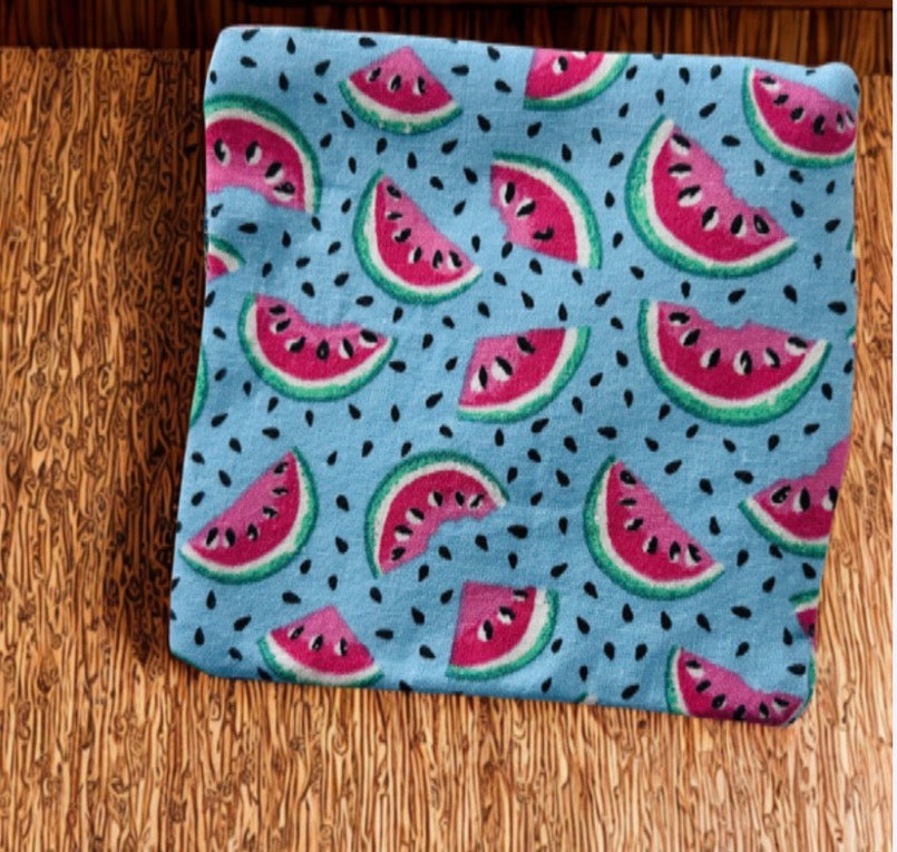 Fruit Floral Fabric Corner Bookmarks | Set of 2 — Handmade Bookish Gift