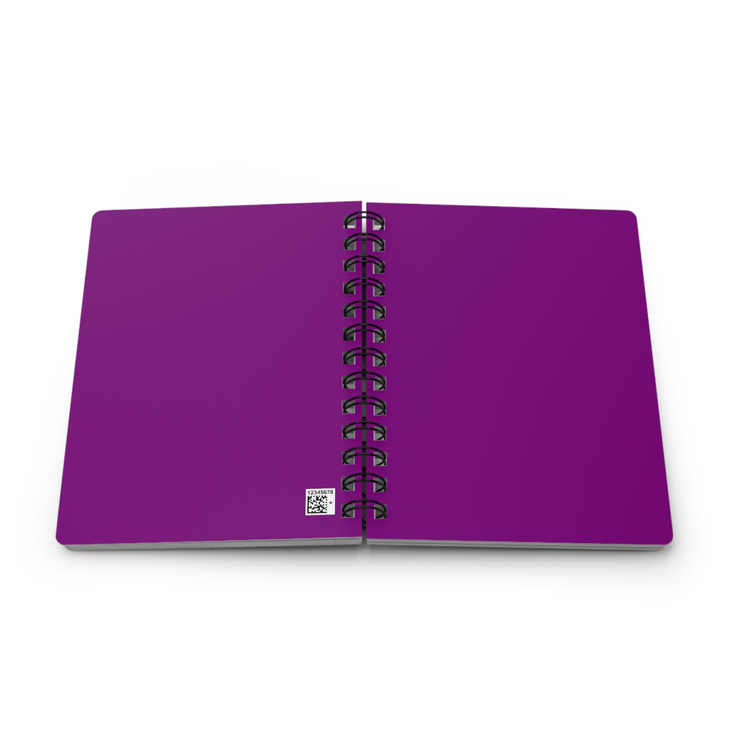 Purple Bright Spiral Journal — Spiral Bound Notebook