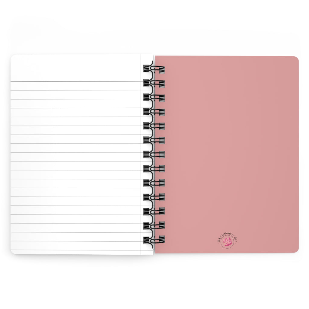 Pink Luxe Bloom Glitter Notebook – Sparkly Blue Design