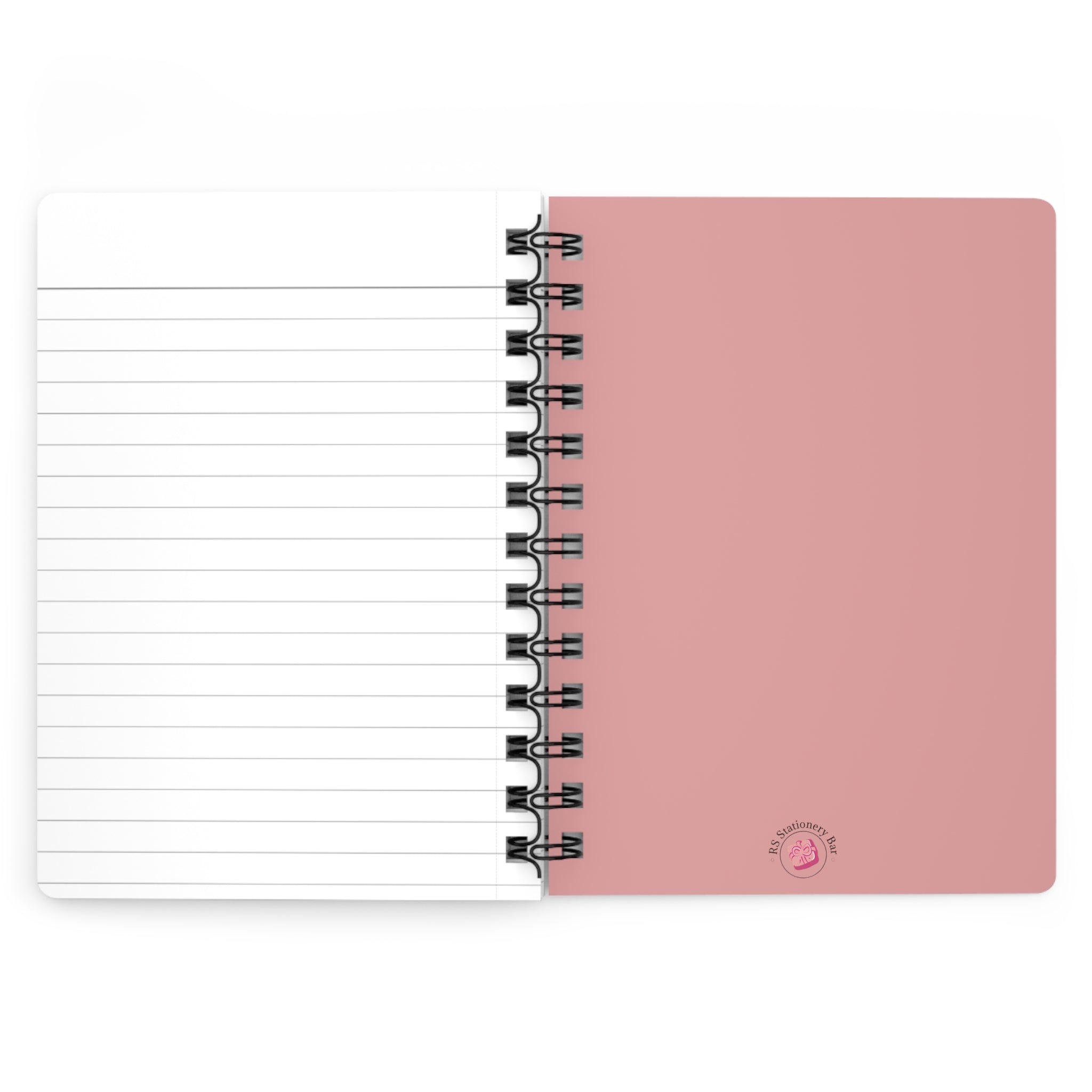Pink Luxe Bloom Glitter Notebook – Sparkly Blue Design