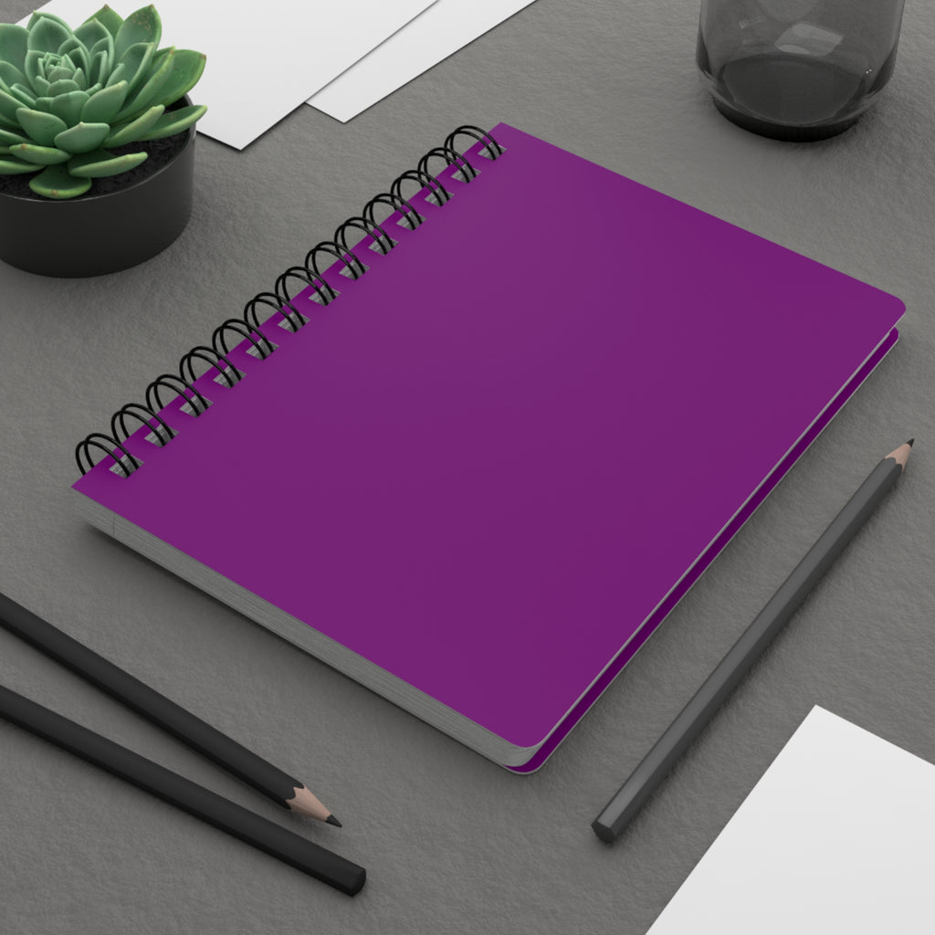 Purple Bright Spiral Journal — Spiral Bound Notebook