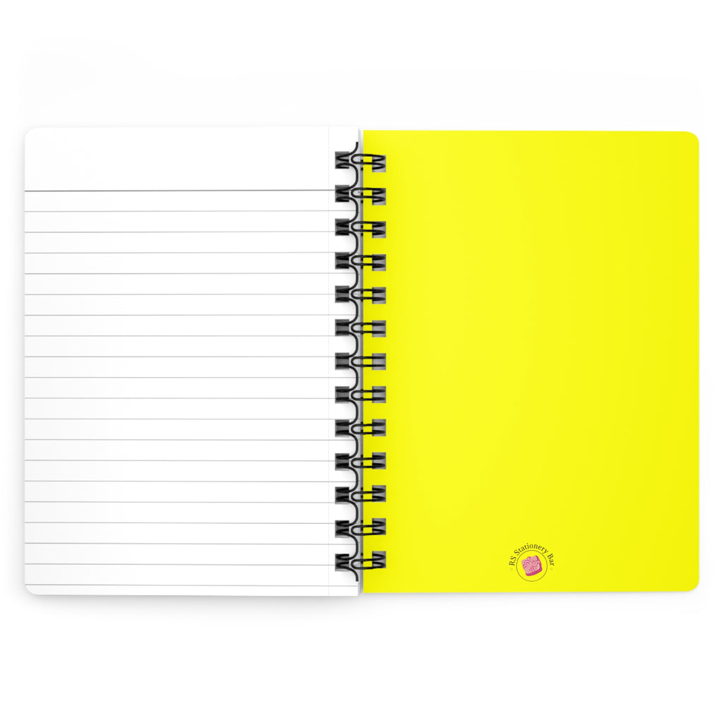 Yellow Spiral Bound Journal — Bright Spiral Notebook