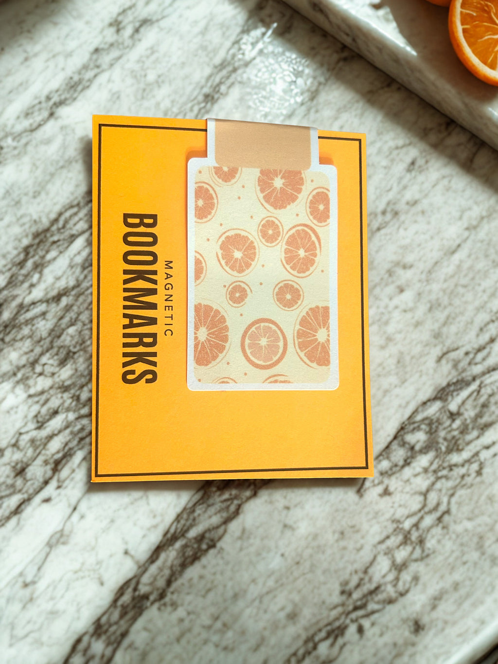 Luxe Pastel Fruit Theme Reversible Magnetic Bookmark | Double-Sided Planner & Book Marker