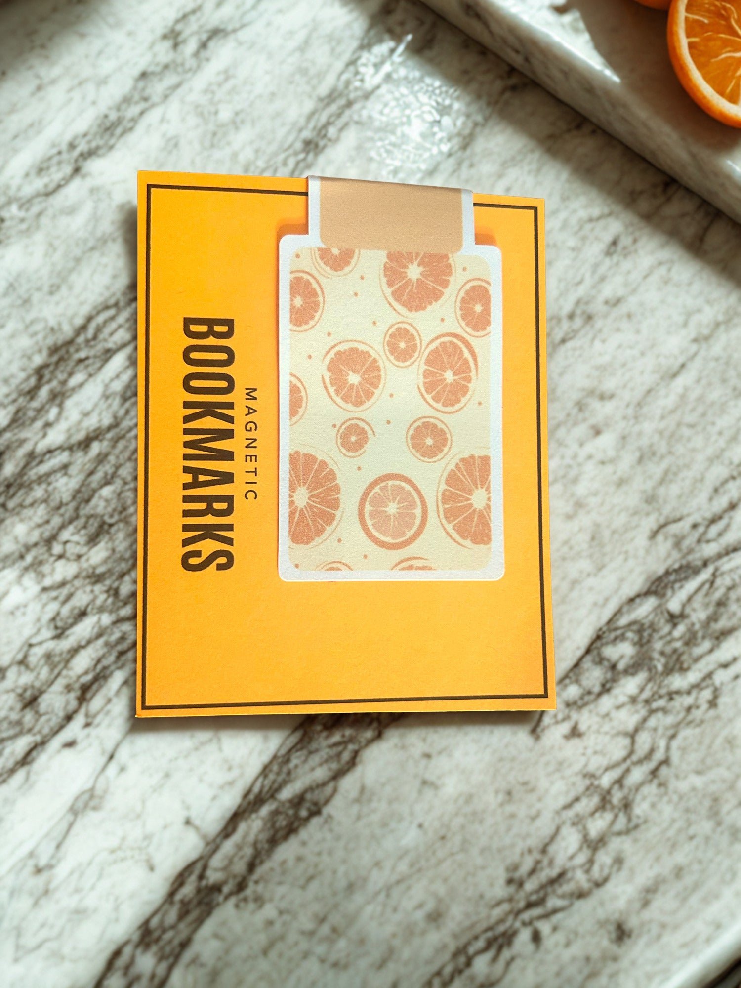 Luxe Pastel Fruit Theme Reversible Magnetic Bookmark | Double-Sided Planner & Book Marker