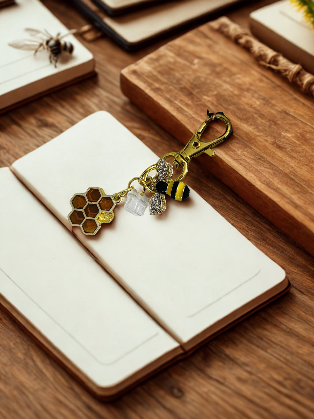 Bookish Reading Journal & eReader USB-C Port Charm