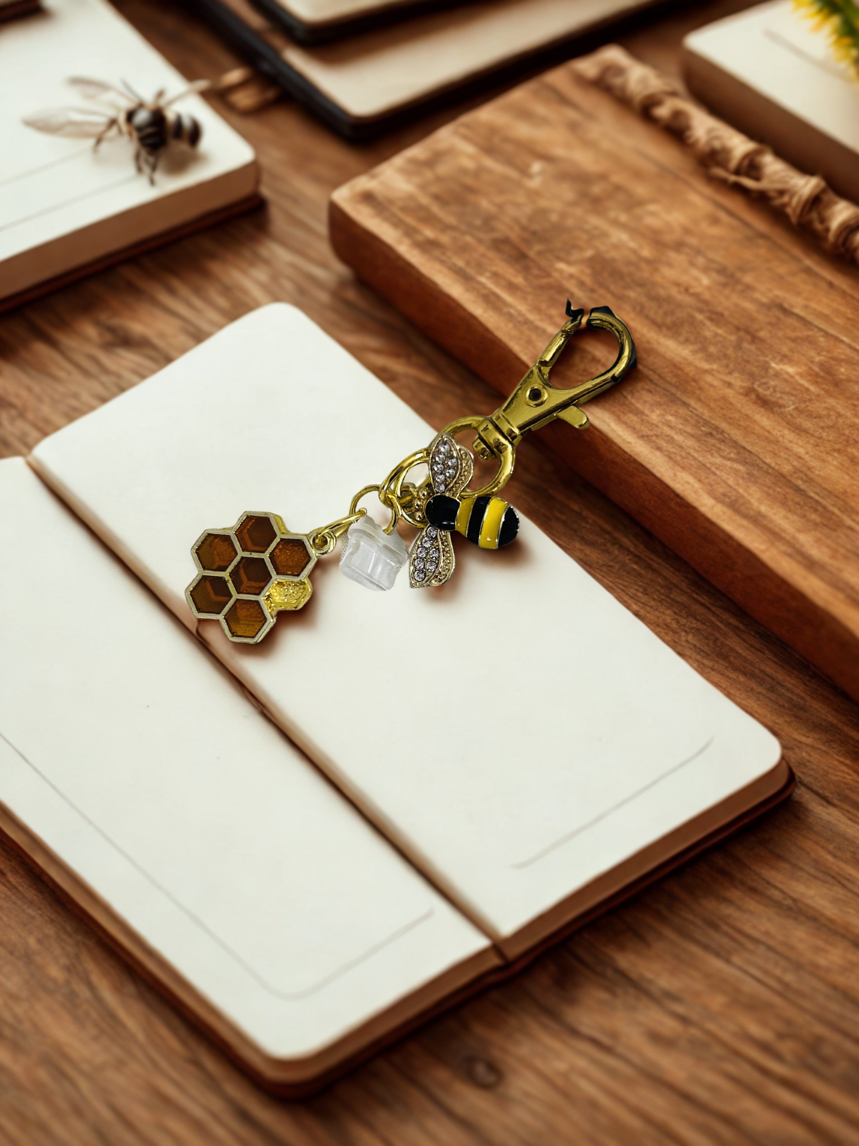 Bookish Reading Journal & eReader USB-C Port Charm