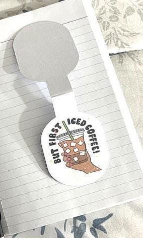 Holographic Coffee Magnetic Bookmark