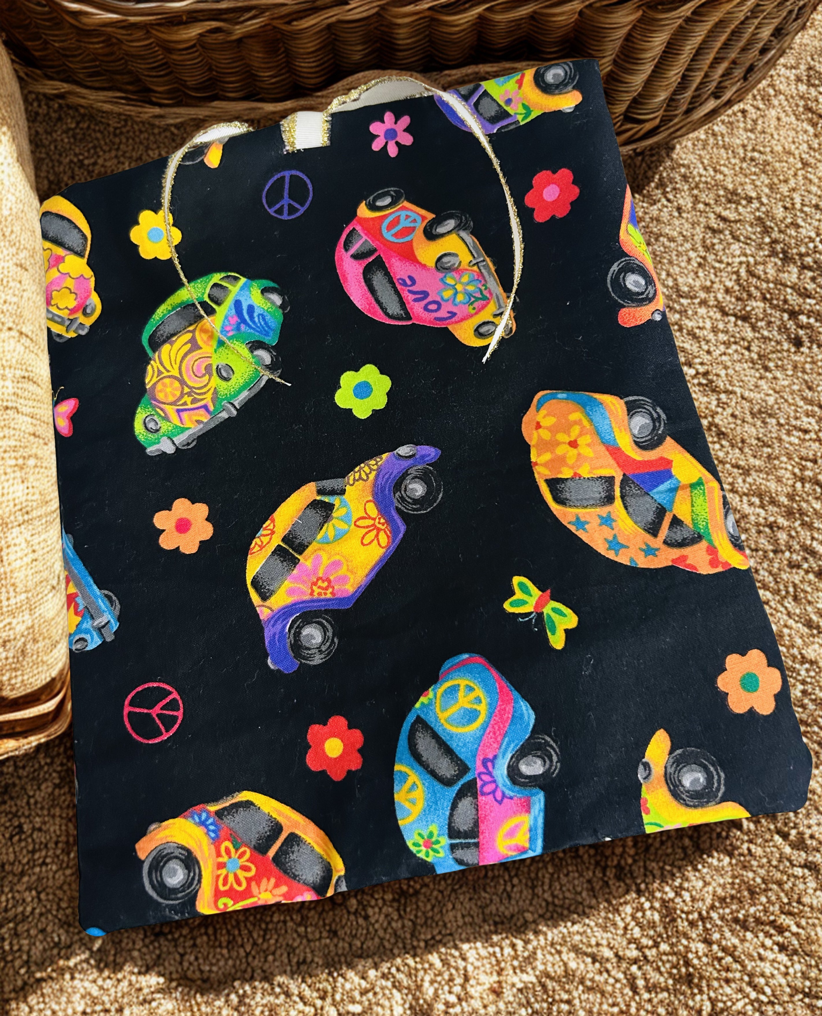 Handmade Luxe Fabric Sleeve for Tablet, eReader, Bible & Journal | Padded Kindle & Notebook Cover | Ribbon Closure