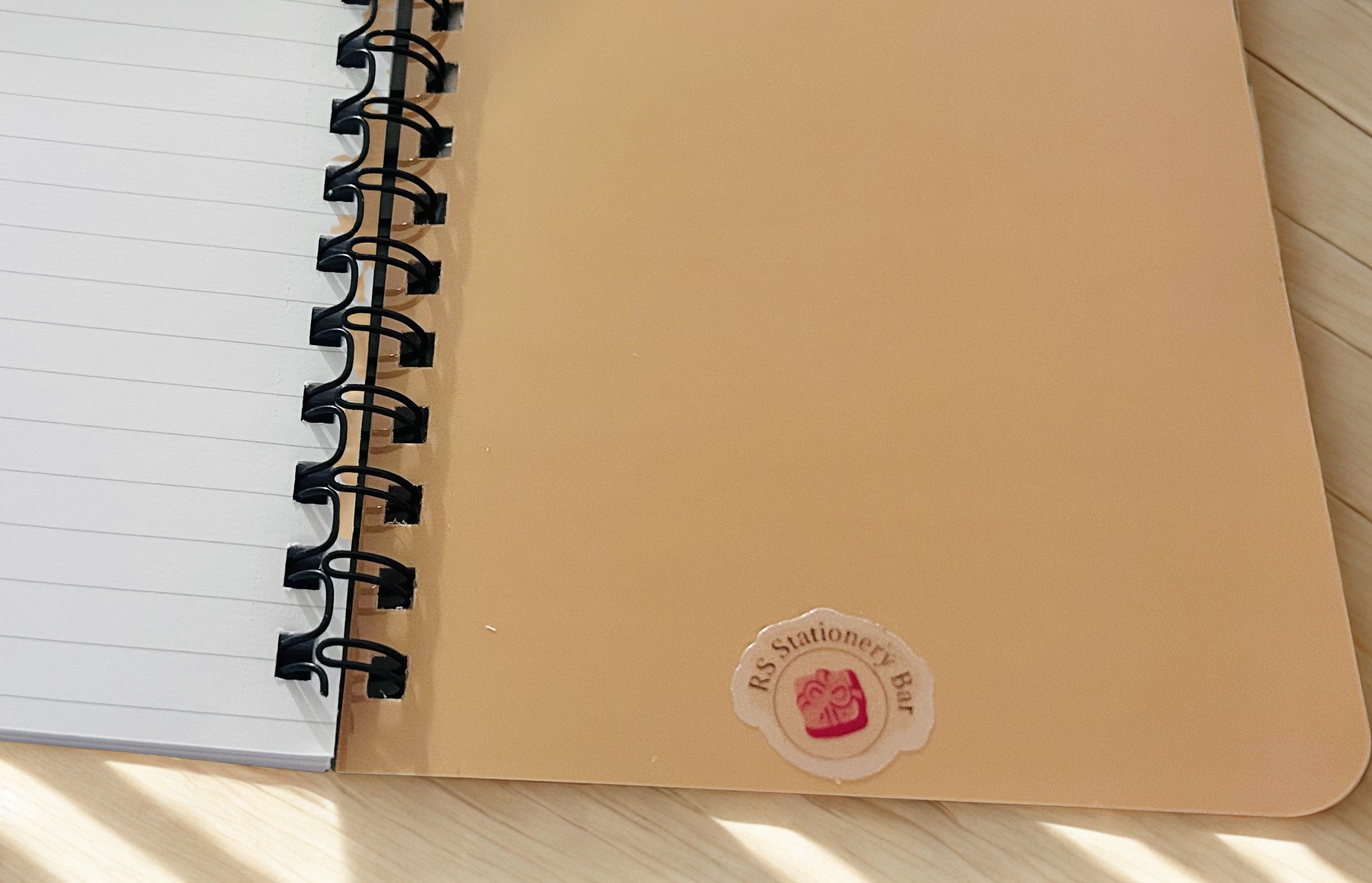 Floral Peach Blooms Spiral Notebook Set