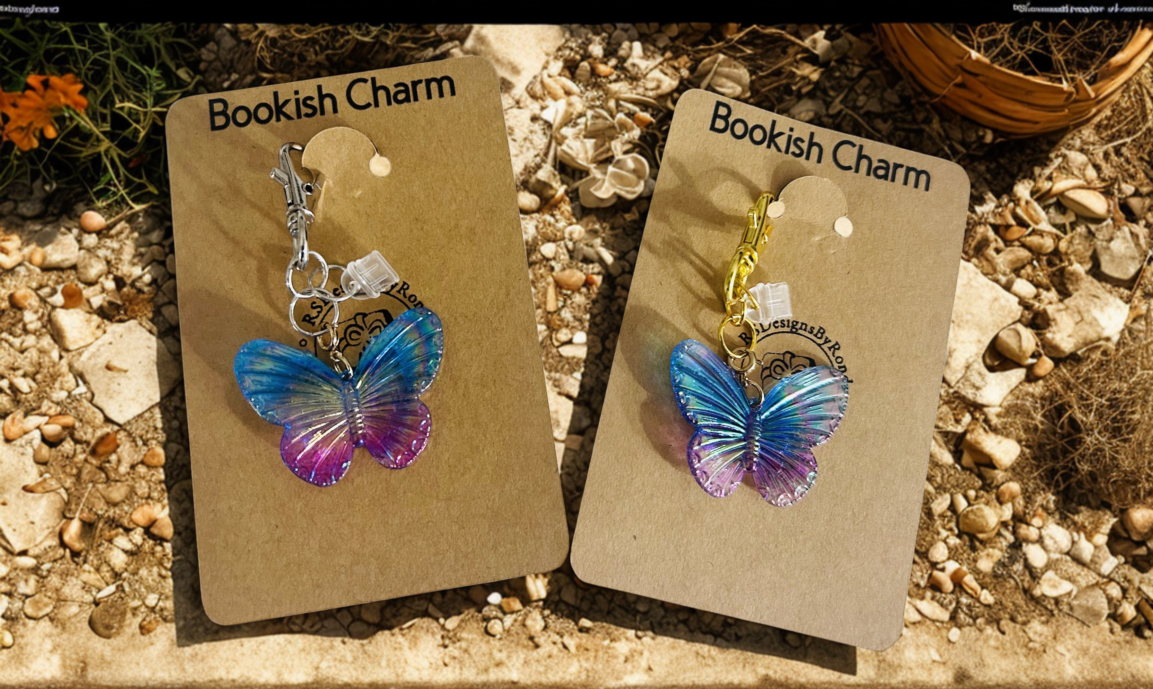 Bookish Reading Journal & eReader USB-C Port Charm