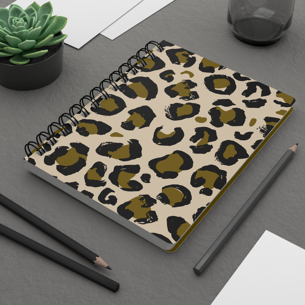 Gold Leopard Cheetah Animal Print Notebook