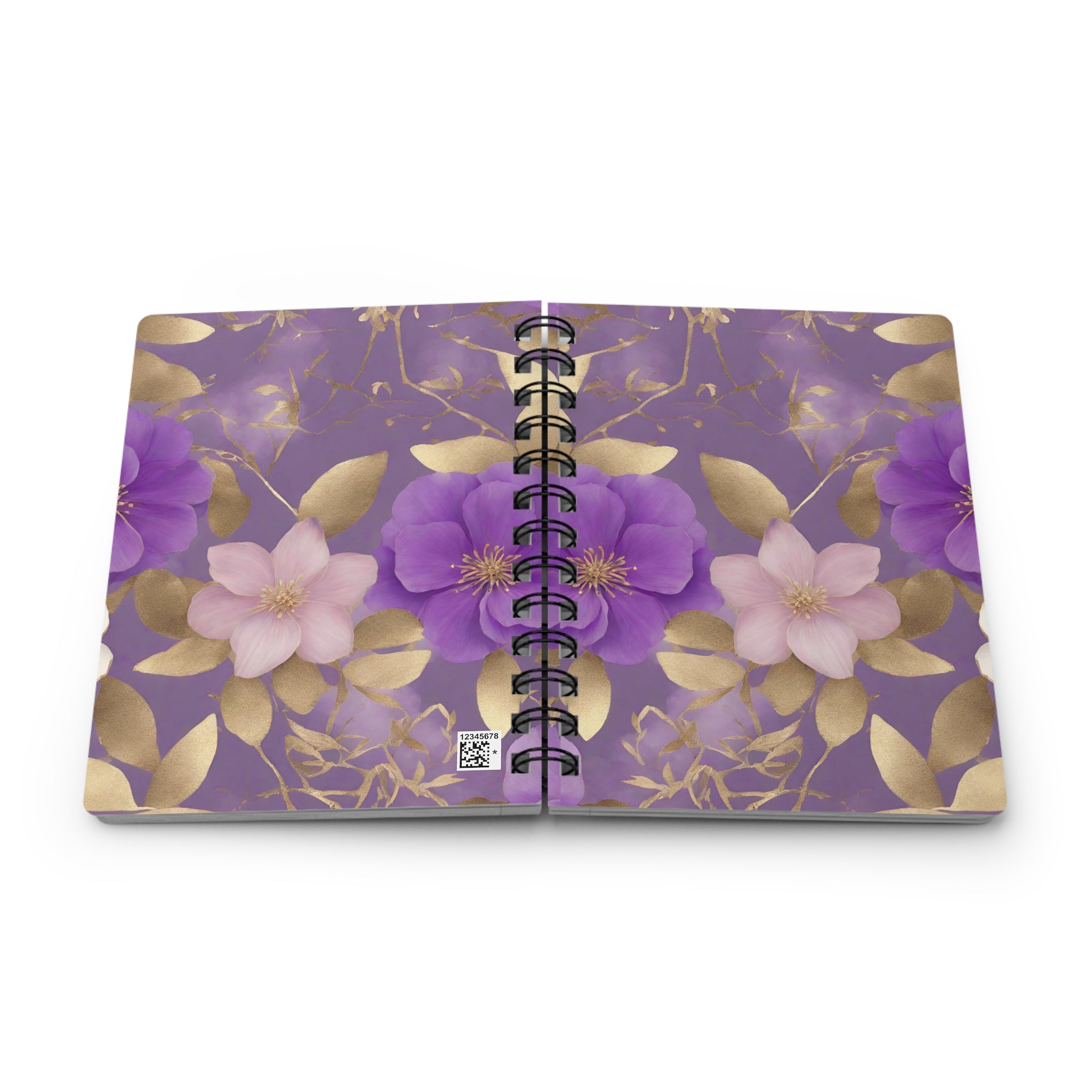 Purple Bloom Floral Notebook | Spring Journal | Colorful Botanical Stationery Gift