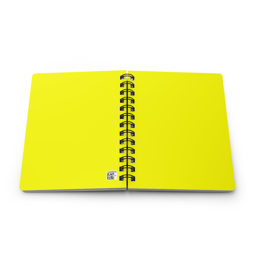 Yellow Spiral Bound Journal — Bright Spiral Notebook
