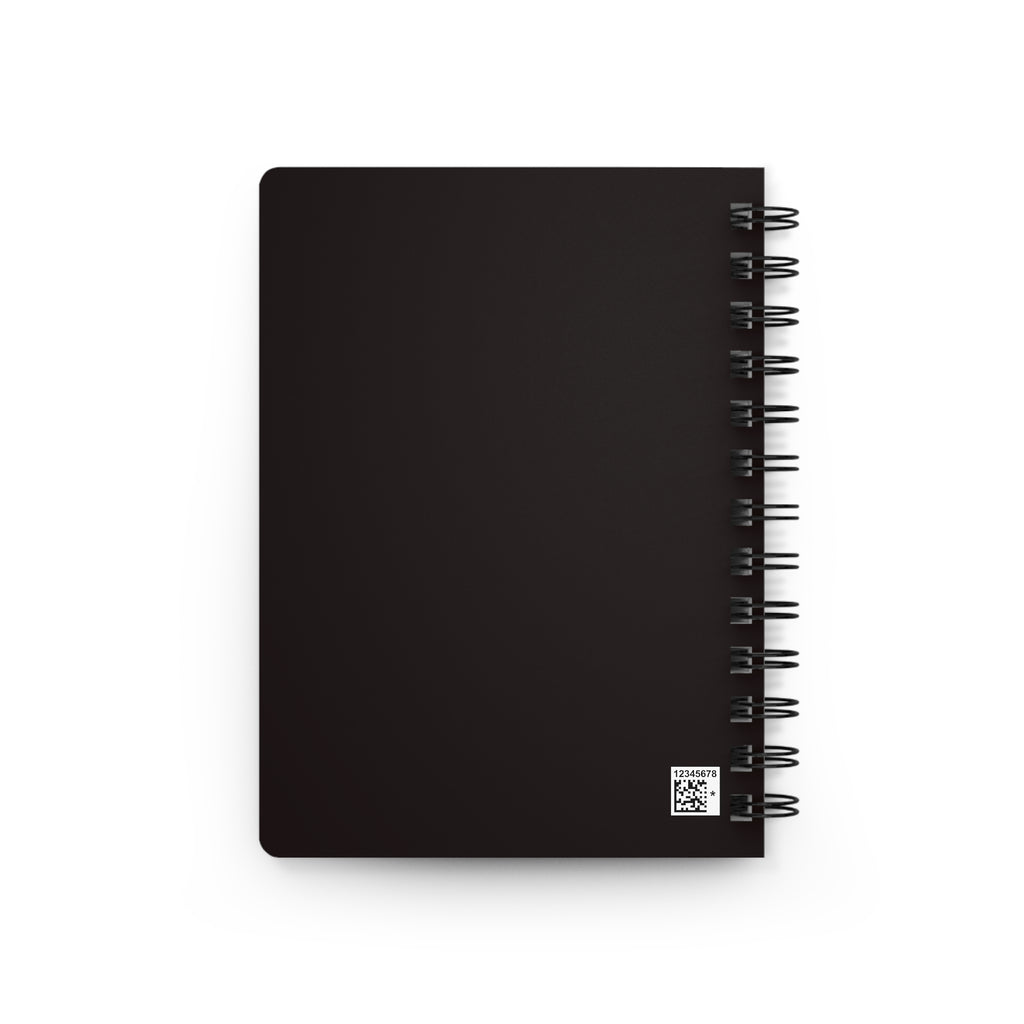 Black Spiral Journal — Minimalist Black Notebook