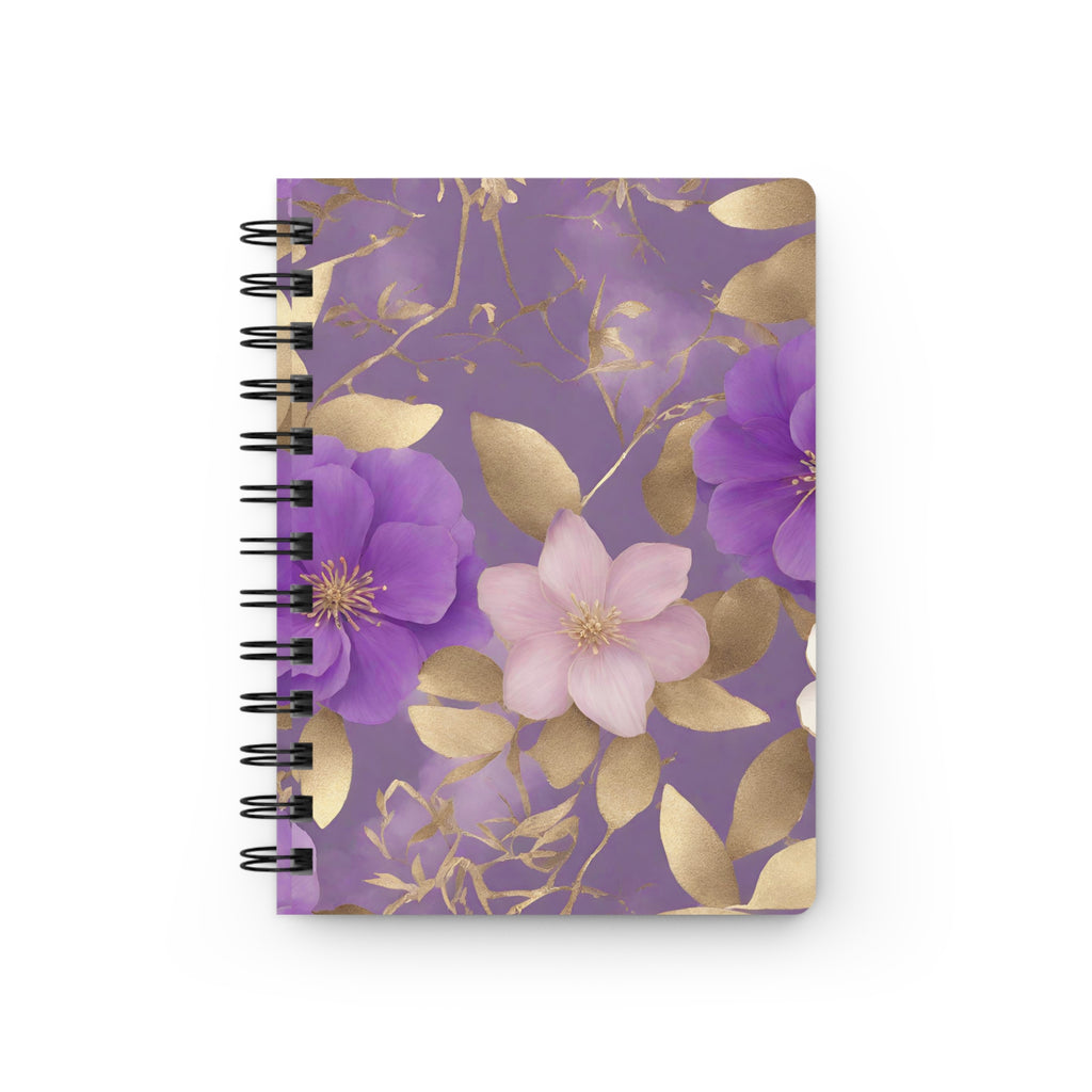 Purple Bloom Floral Notebook | Spring Journal | Colorful Botanical Stationery Gift
