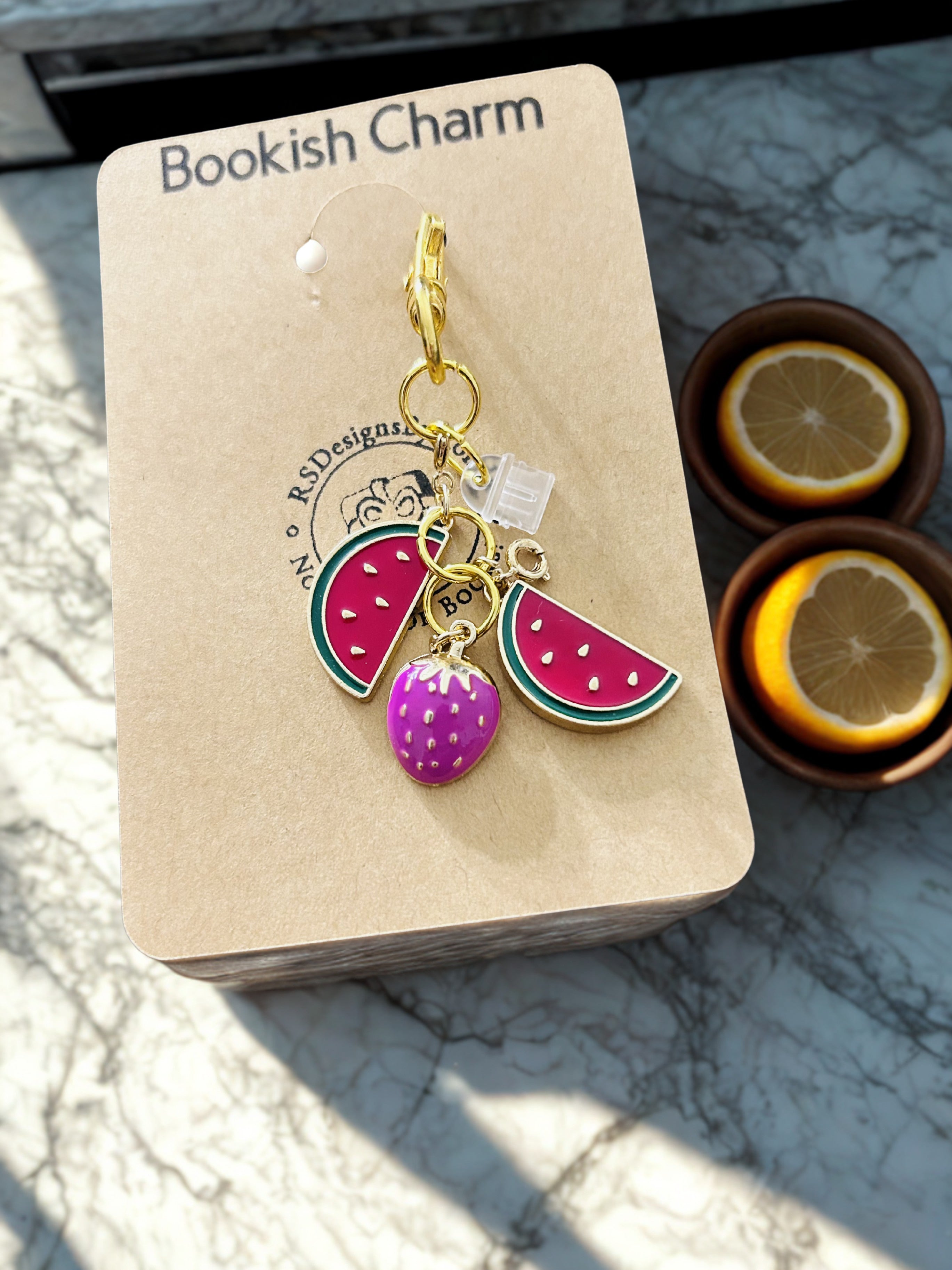 Bookish Reading Journal & eReader USB-C Port Charm